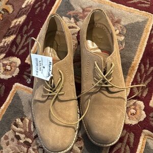 Men's Tan Suede Shoes Bass size 10 NWT